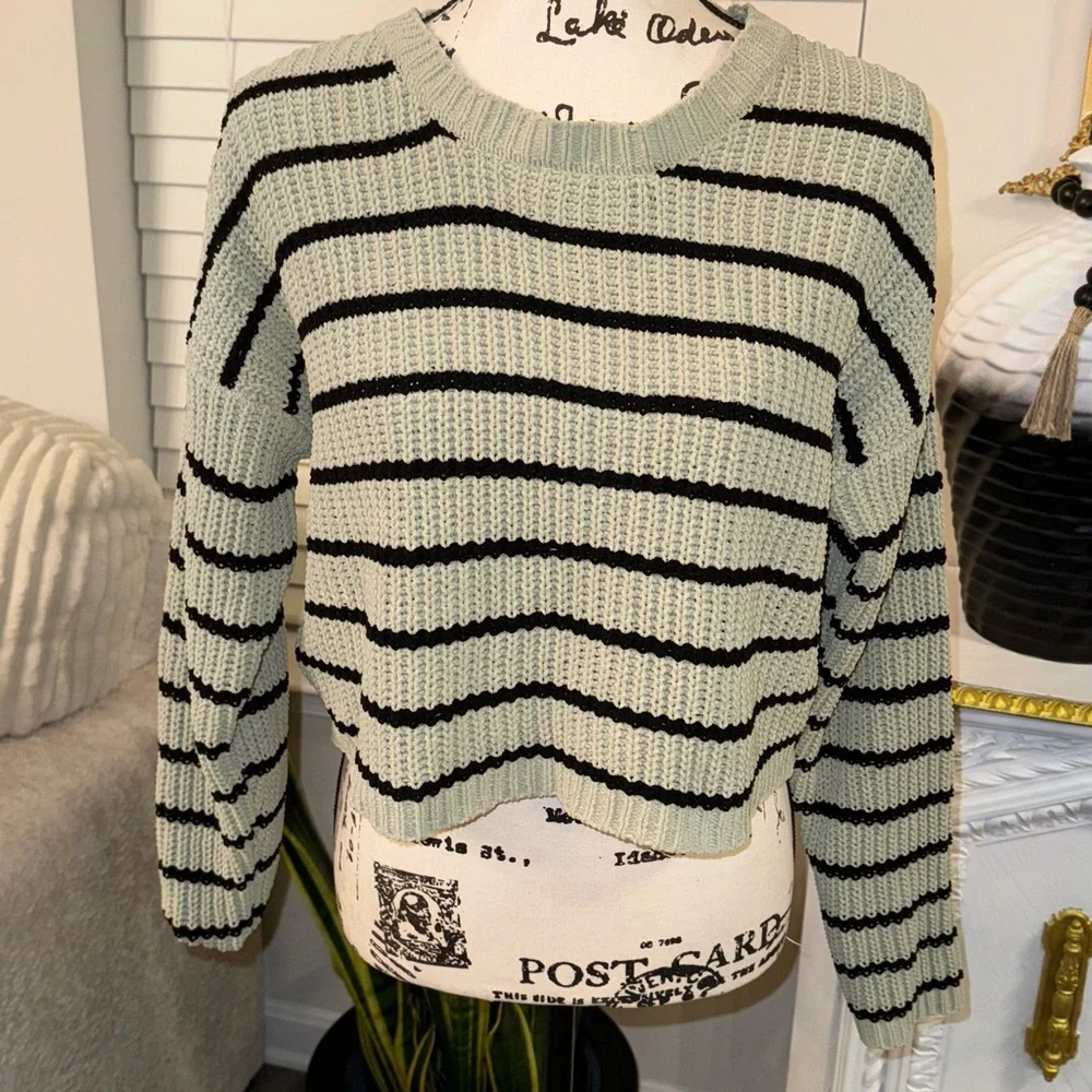 Striped Knit Sweater - Picture 2 of 7
